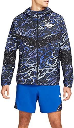 Jacheta de alergare cu glugă de apă sălbatică Nike pentru bărbați
