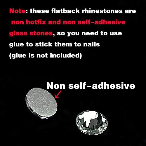 Lollibeads rășină cristal rotund Nail Art mixt plat spate pietre acrilice pietre, Mix Dimensiune 1.5-5 mm, culoare Lavanda