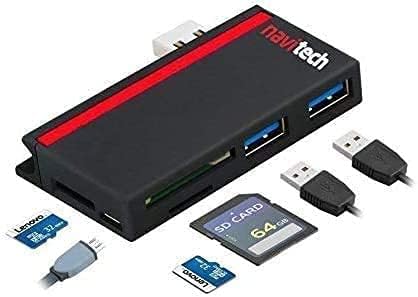 Navitech 2 în 1 laptop/tabletă USB 3.0/2.0 Adaptor Hub/Micro USB Intrare cu cititor de card SD/Micro SD compatibil cu Laptop