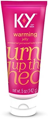 K - y Warming Jelly Lube, lubrifiant personal senzorial, formulă pe bază de glicol, sigur de utilizat cu prezervative din Latex,