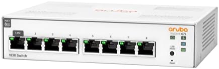 ARUBA Instant on 1830 8G Switch - 8 porturi - Gestionabil - Gigabit Ethernet - 10/10/1000base -T - 2 strat suportat - Adaptor