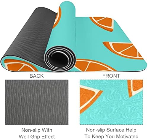 Siebzeh Orange Slices Pattern Model Premium Grod Yoga Mat Eco Eco Friendly Health & Fitness Mat non Slip pentru toate tipurile
