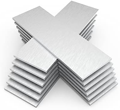 Placă de sudură Luckyweld 2x6 inch Sudare Kit Practică 11 Aluminiu cu calibru 11, 12 PC -uri cupoane de sudare pentru MIG,