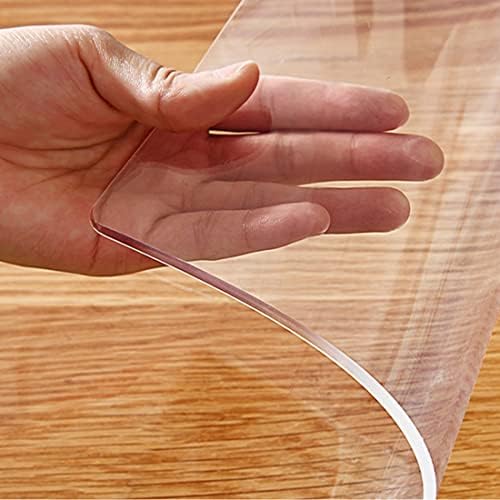 Plastic rezistent la apă dreptunghiular din PVC de masă de pe masă de masă limpede protector de masă non-sclipire PVC Cover