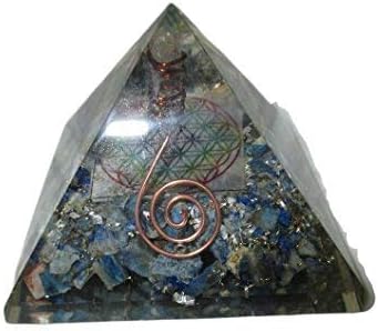 Jet Lapis Lazuli floare de viață Chakra Orgon Piramida cristal pietre pretioase cupru Metal Mix rare vindecare pozitiv energie gratuit broșură Jet international Crystal Therapy Crystal geme