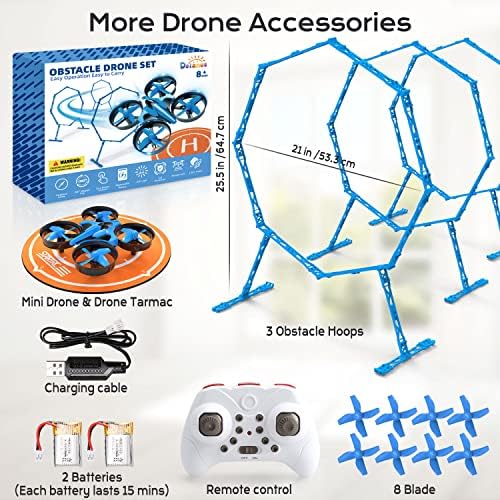 Dolanus mini drone pentru copii începători - jocuri distractive de curse cu muște, mai multe accesorii RC OZN -ul mic interior