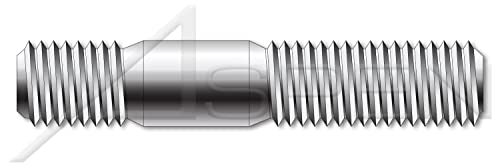 M14-2.0 x 60mm, DIN 939, metrică, știfturi, dublu cu capăt, capăt de șurub 1,25 x diametru, oțel inoxidabil A4
