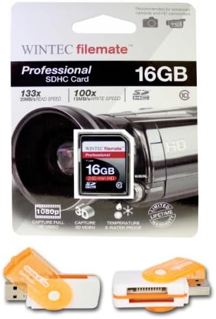 16gb clasa 10 SDHC Card de memorie de mare viteză pentru PANASONIC Camera video HDC-TM15K HDC-TM20. Perfect pentru fotografiere