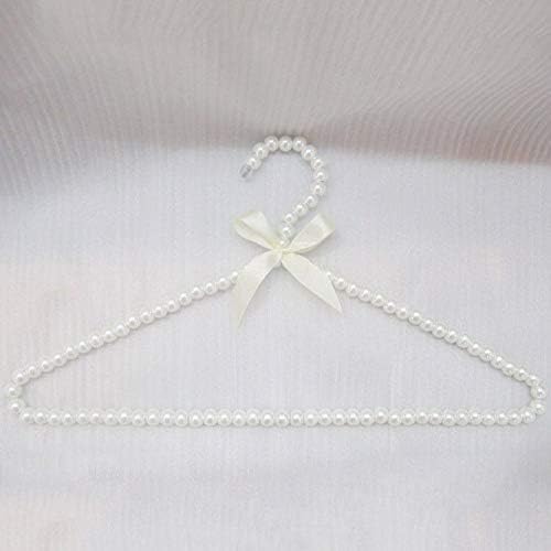 Crysdaralovebi 10pcs/lot 40cm pentru adulți cu umeraș de perle din plastic pentru haine pentru haine prințese haine de mireasă