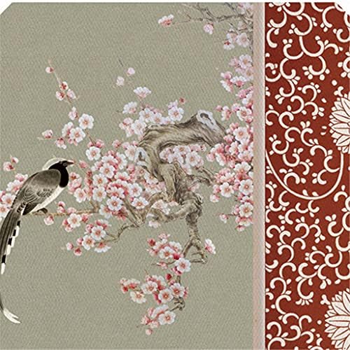 WODMB Modern Stil minimalist Decor de living chinezesc pictură floare octogonală și păsări zen pictură pridvor lotus pictură