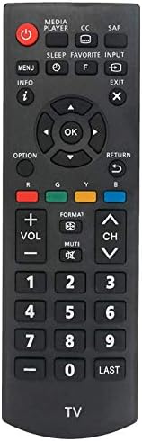 N2QAYB000820 Remote Control Compatible for Panasonic TVs TCP42x60 TC32A400U TCL39EM60 TC39A400U TC40A420U TCP50X60 TC50A400U