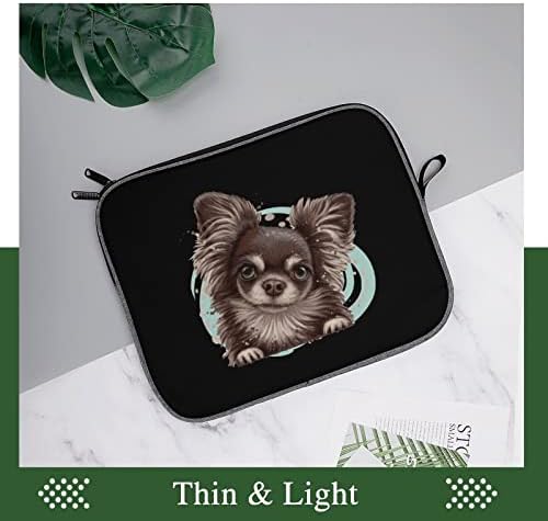 Chihuahua câine laptop carcasă portabilă cu mânecă laptop cu mânecă servietă copertă de transport pentru bărbați femei 14inch
