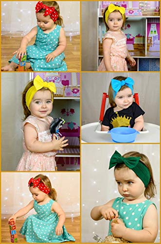 BABYGIZ Baby Girl Headbands-pentru sugari, copii mici din bumbac Handmade Hairbands cu arcuri Accesorii pentru păr pentru copii
