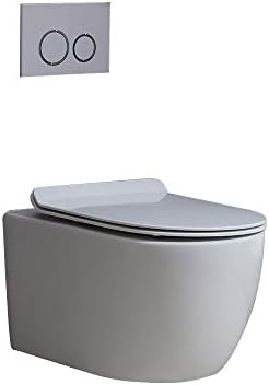 Peretele homary atârnat bol alungit de toaletă 1,1/1,6 gpf toaletă dublă toaletă ceramică toaletă de perete cu rezervor în
