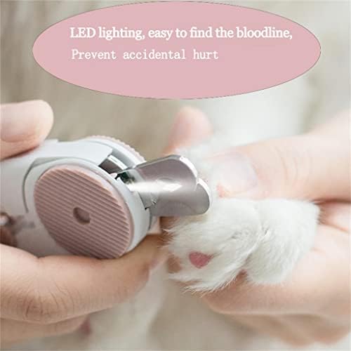 GRETD LED luminos Pet Laba unghii Cutter fișiere ascunse preveni rănit Clippers pisici catelus