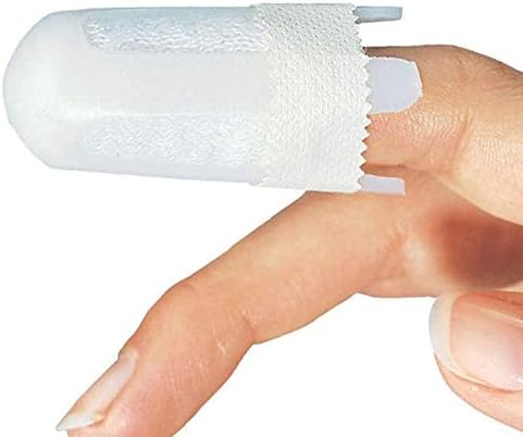 Dukal Finger Guards. Pachet de 12 Protecții pentru degete din Plastic pentru profesioniști și pacienți. Dimensiuni Mari. pentru