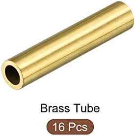 Metallixity Brass Tube 16pcs, tuburi de artizanat - pentru decorare la domiciliu, artizanat de bricolaj