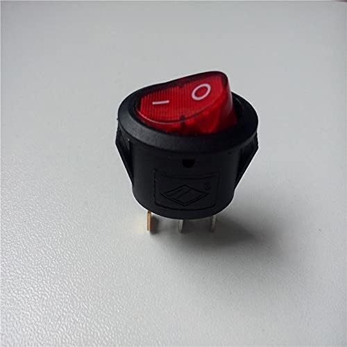 Comutator de balansoar de 30 pcs 250V 6A KCD1-115 3 Pin 2 Angrenaje Comutator cu buton Oval Comutator de alimentare în miniatură