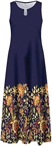 Rochii de vară zefotim pentru femei 2023 mânecă scurtă/fără mâneci floral V rochie midi rochii casual Flowy rochii