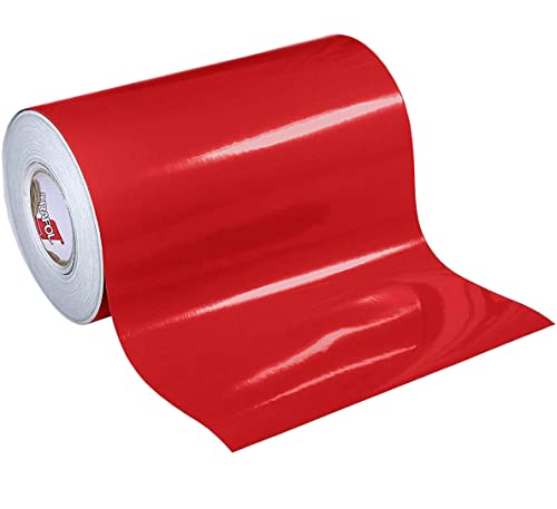 Oracal 12 x 10 ft Roll de lucios 651 vinil roșu închis pentru tăieturi de artizanat și tăieturi cu semn de vinil