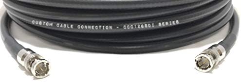 650 Foot Belden 4794R 3G UHD-SDI RG7 BNC Cablu negru pentru 4K / UHDTV prin conexiune la cablu personalizată