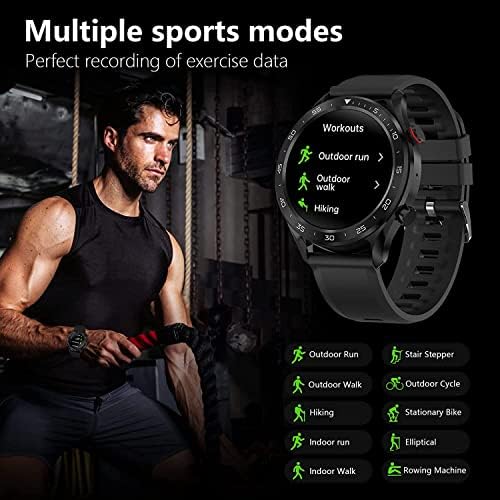 Ceasuri inteligente Bebinca GT2 pentru bărbați, 1,3 '' Tracker de fitness, 5ATM impermeabil, Player MP3 încorporat compatibil