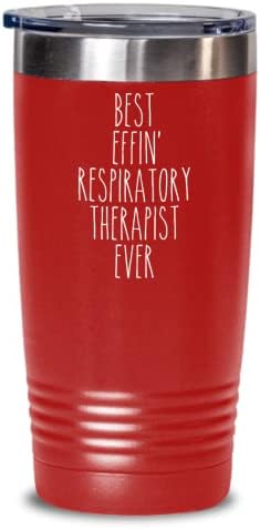 Cadou pentru terapeut respirator cel mai bun terapeut respirator, băutură mereu izolată, cupă de călătorie de tumbler Cadou