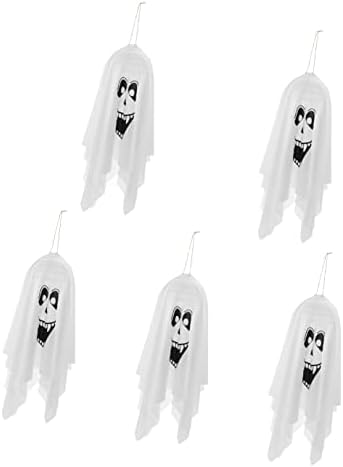 Galpada 5pcs înfricoșătoare pentru Windsock Garden Ornament Yard Hanging Ghost Ghost Craniu Lumina drăguță Flying Flying Scary