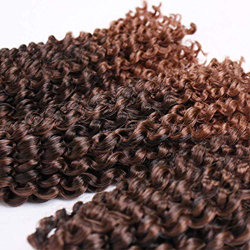 8 Inch Afro Curly short Passion Twist Marlybob Crochet impletituri-9 pachete extensie de par sintetic pentru Femei negre (8