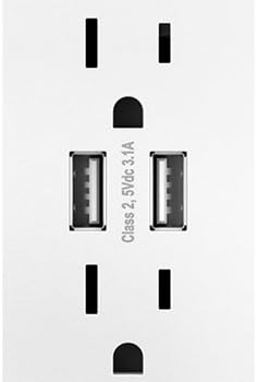 Legrand Adorne Dual-USB Multi-Outlet, ArtrusB153W4