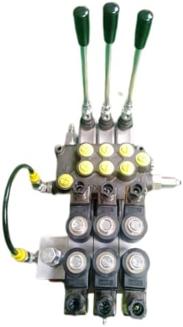 Control electric cu trei căi manuale de supapă direcțională hidraulică și electrică DOUĂ Controale Conector cadou Accesorii