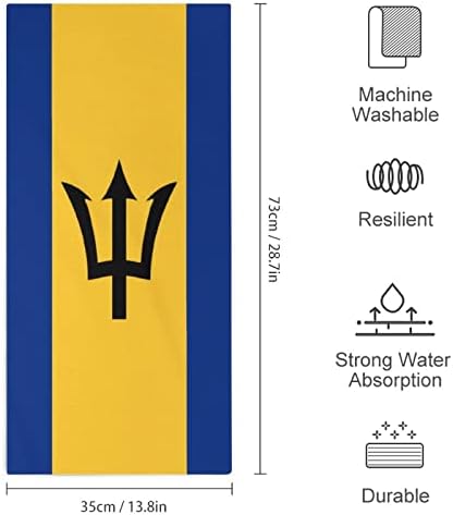 Barbados Flag prosoape Premium microfibră prosoape foarte absorbante cârpe faciale prosoape de mână pentru baie Spa Hotel