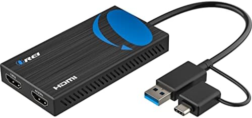 OREI Splitextend HDMI Splitter Extender pentru monitor video dublu afișare extinsă - USB și USB -C la HDMI Adapter 4K @ 30Hz