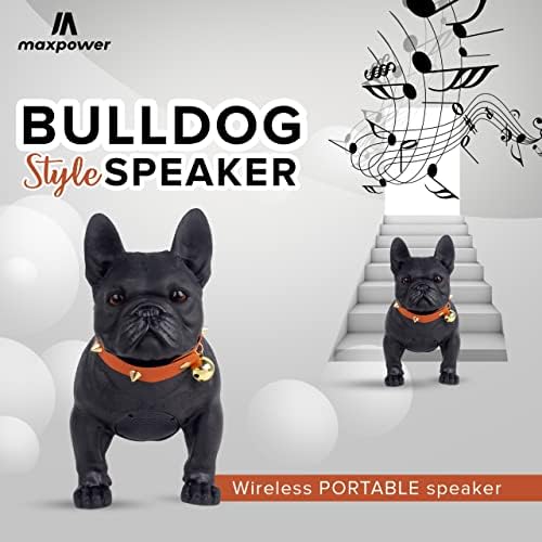 Difuzor în stil Max Power Bulldog - MD568 Sistem de difuzoare Bluetooth - Difuzor bulldog cu baterie reîncărcabilă - difuzor