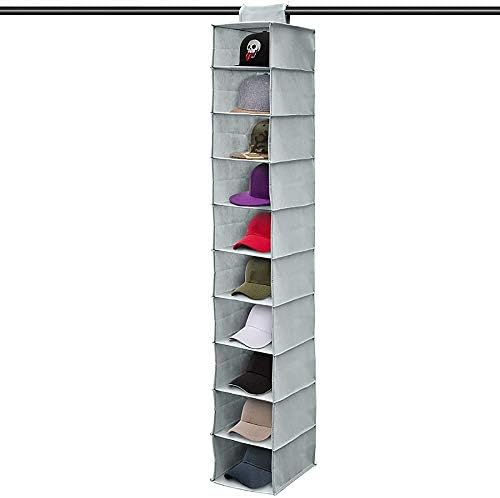 Hat Rack 10 raft agățat dulap Organizator pălărie pentru depozitare pălărie Hat Rack & amp; Baseball Cap Holder