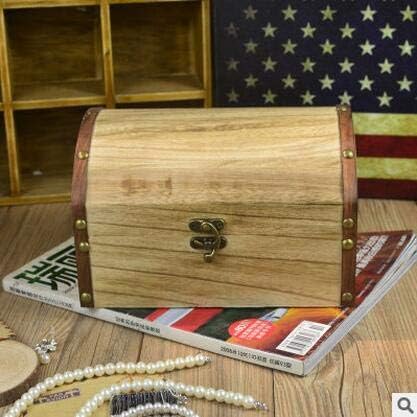Anncus 3sizes/set vintage antic din lemn comoara cutii de depozitare creativitate creativitate cutia de bijuterii continentale