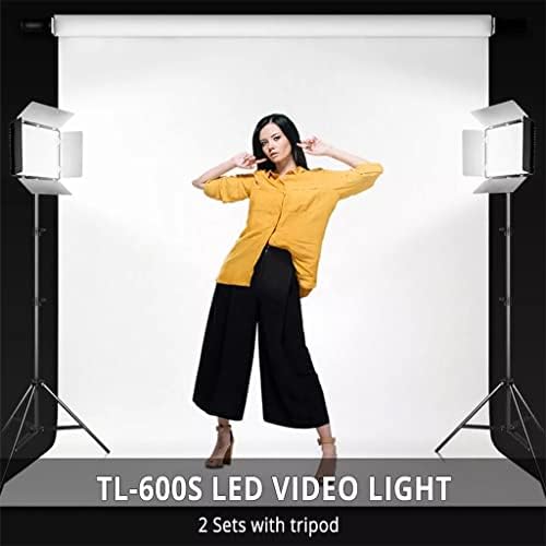 Umpleți lumină video lumină profesională fotografie LED LED cu trepied 2 set DIMMABLE 5600K pentru studiouri de fotografiere