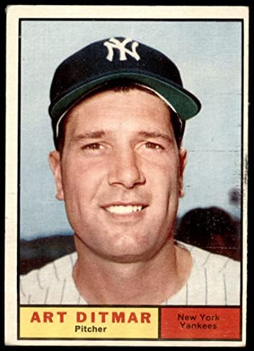 1961 Topps 510 Art Ditmar New York Yankees VG Yankees