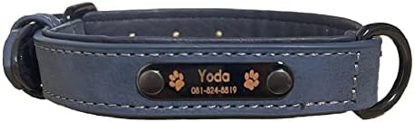 Oyasumi handmandest! Gulere pentru câini personalizate personalizate din piele pentru câini Nume ID pentru câini mici mari