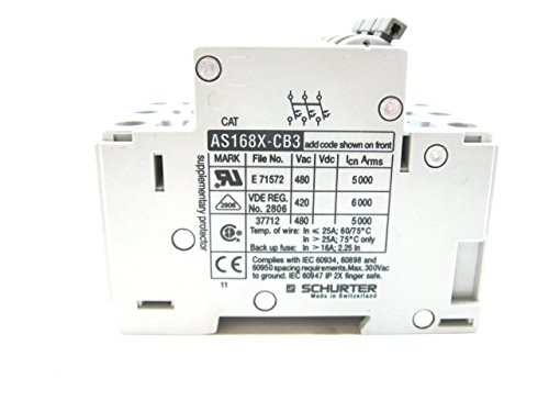 Schurter AS168X-CB3H200 Circuit Breaker 3 Pol 20 AMP 480V