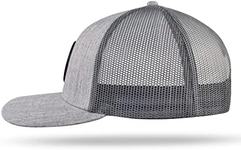 Mufassi-Mesh Baseball Hat - busola din piele-Snapback reglabil-Trucker Hat-piele Patch Hat pentru bărbați și femei