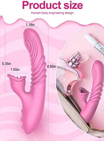V Vibrator de iepure G cu limbă moale, stimulator de clitoris pentru stimularea G-spot, vibrator cu dildo impermeabil cu 7