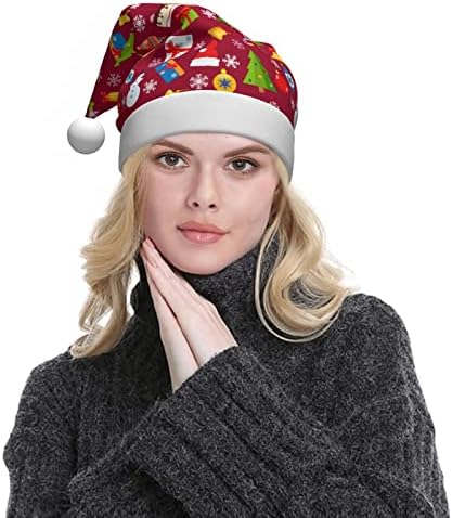 MISTHO Crăciun fericit Crăciun pălărie Santa Hat Xmas vacanță pălărie Cap pentru Adult Unisex Crăciun Anul Nou festiv Petrecere