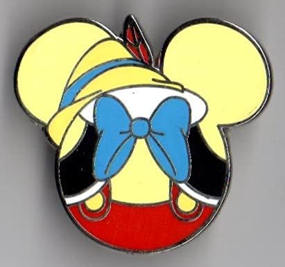 D. Pinuri de tranzacționare WDW M. Colecția pictogramei mouse -ului Pinocchio Pin Emamel Pin SM