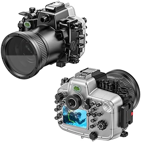 Seafrogs 40m/130ft Locuințe subacvatice pentru Canon EOS 5D Mark IV 16-35mm f/4 lentile pentru protecție pentru scufundări