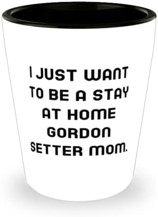 Cadouri ieftine pentru câini Gordon Setter, Vreau doar să fiu o ședere acasă mama Gordon Setter, sticlă motivațională pentru