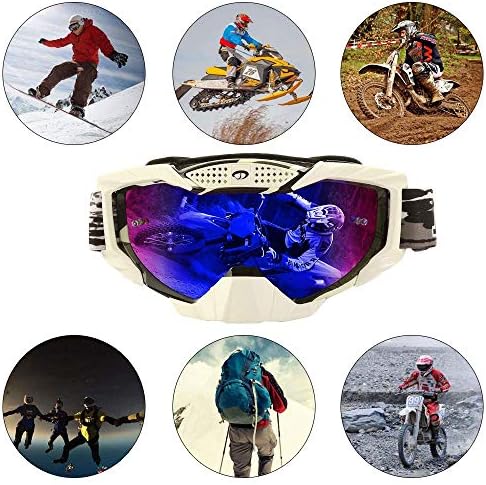Ochelari de protecție cu motocross jiepolly atv ochelari de protecție pentru biciclete cu bicicleta de pe drumuri pentru bărbați