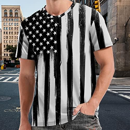 2023 Noua zi de vară Independență de vară Fashion 3d Tricou Digital Tricou cu mânecă scurtă Muncă pentru cămașă pentru cămașă