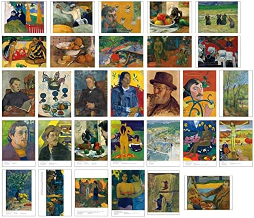 Hosteesschoice frumos cărți poștale de artă de 30 de artist francez Paul Paul Gauguin Carte poștală Pack Pack Pack Picting