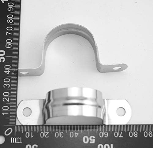 Fenggtonqii Diametru 35mm 201 Oțel inoxidabil Clip cu curea de conductă cu două găuri pentru 35mm diametru pachet de tuburi